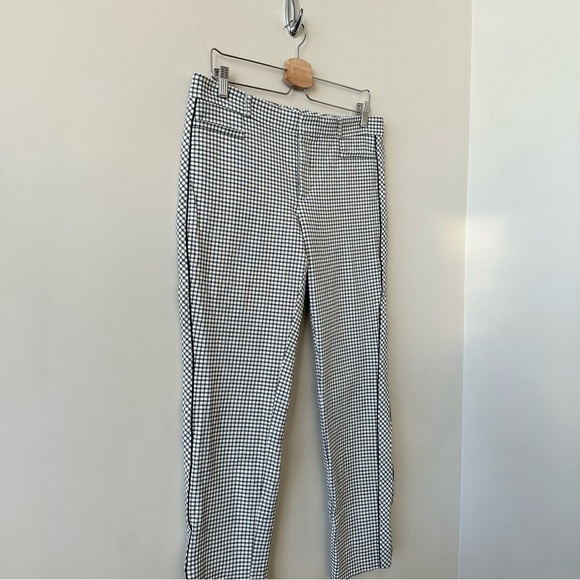 Banana Republic-Black & White Houndstooth with Side Pinstripe - Picture 6 of 10
